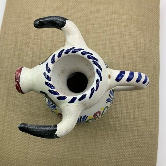 Cow Bull Spanish Art Pottery Ceramic Vintage Espania Spain Creamer - Picture 4 of 8